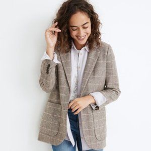 Madewell Larsen Blazer in Plaid (Small)
